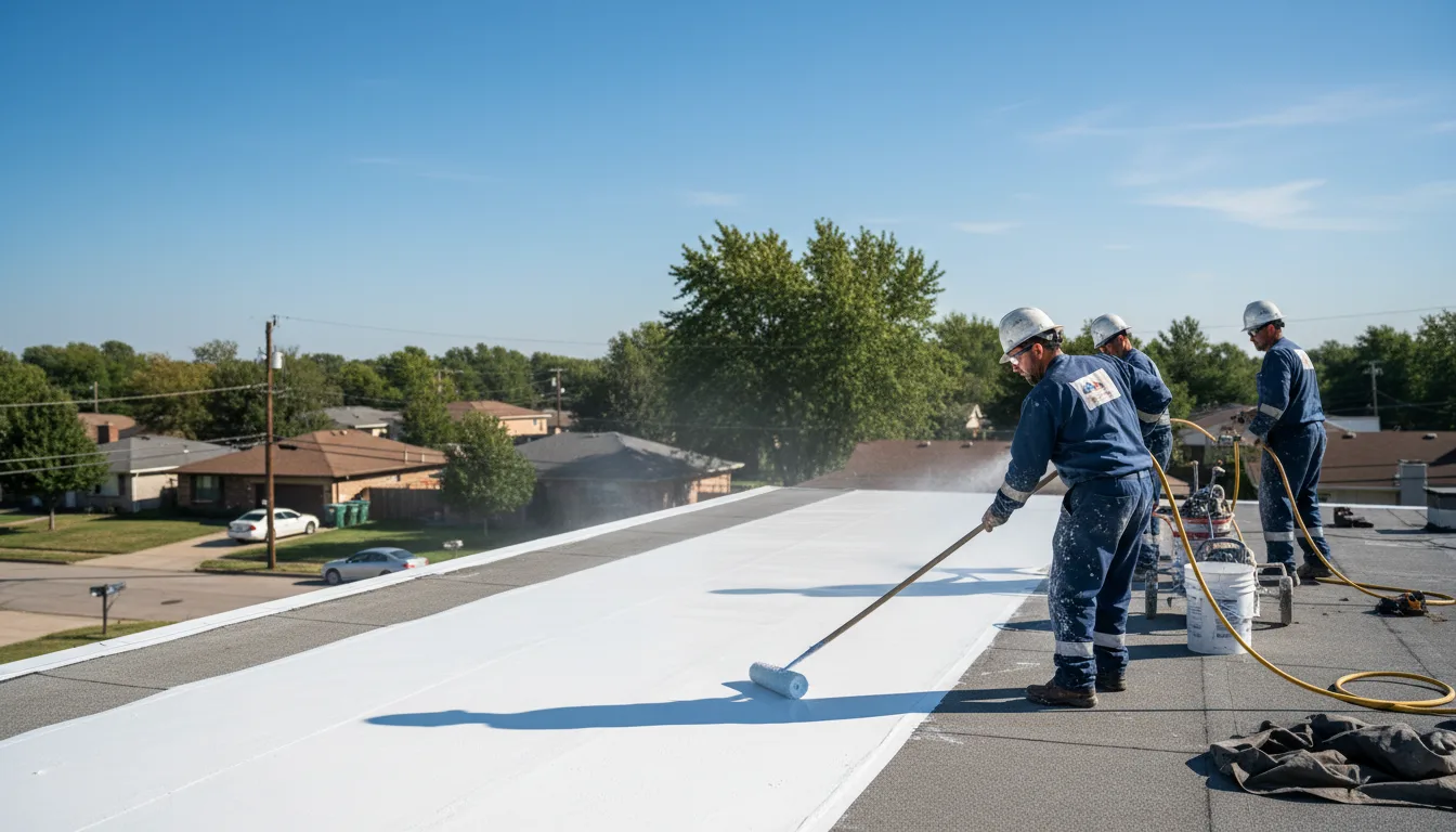 Commercial roof coating in Polvadera, NM near me